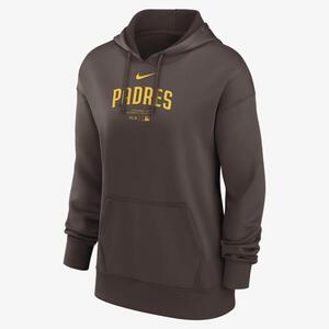 San Diego Padres Authentic Collection Practice Women&#039;s Nike Dri-FIT MLB Pullover Hoodie 01MN927ZPYP-J37