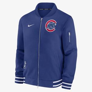 Chicago Cubs Authentic Collection Men&#039;s Nike MLB Full-Zip Bomber Jacket 015D03AVEJ-132