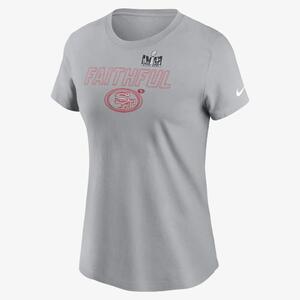 San Francisco 49ers Super Bowl LVIII Bound Local Essential Women&#039;s Nike NFL T-Shirt NPAF01V73X-HXW