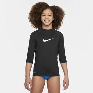 Nike Swim Big Kids&#039; (Girls&#039;) Short-Sleeve Hydroguard NESSE740-001