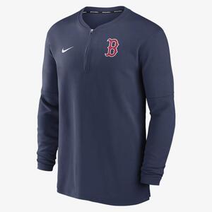 Boston Red Sox Authentic Collection Game Time Men&#039;s Nike Dri-FIT MLB 1/2-Zip Long-Sleeve Top 014G44BBQ-2TK