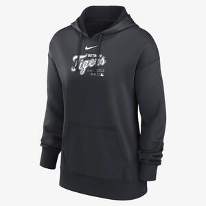 Detroit Tigers Authentic Collection Practice Women&#039;s Nike Dri-FIT MLB Pullover Hoodie 01MN11L5DG-J37