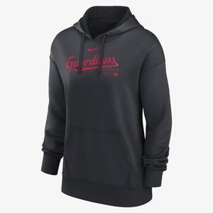 Cleveland Guardians Authentic Collection Practice Women&#039;s Nike Dri-FIT MLB Pullover Hoodie 01MN11L5IAN-J37