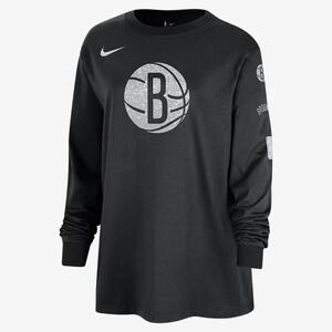 Brooklyn Nets Essential Women&#039;s Nike NBA Long-Sleeve T-Shirt FQ6660-010