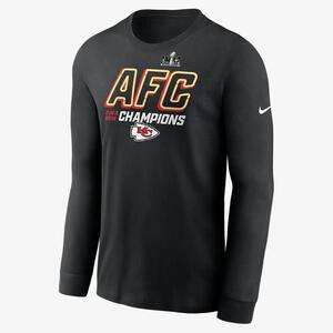 Kansas City Chiefs 2023 AFC Champions Iconic Men&#039;s Nike NFL Long-Sleeve T-Shirt NPAC00A7GX-NDH