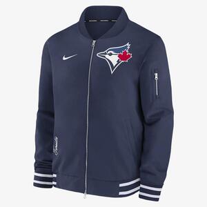 Toronto Blue Jays Authentic Collection Men&#039;s Nike MLB Full-Zip Bomber Jacket 015D11ABTOR-132