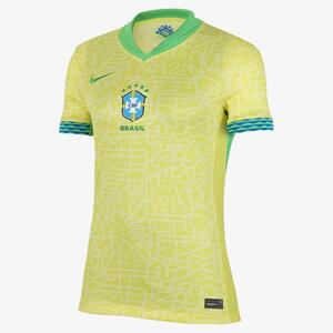 Brazil 2024 Stadium Home Women&#039;s Nike Dri-FIT Soccer Replica Jersey FJ4334-706