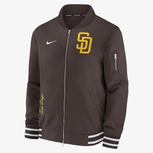 San Diego Padres Authentic Collection Men&#039;s Nike MLB Full-Zip Bomber Jacket 015D03B3PYP-132