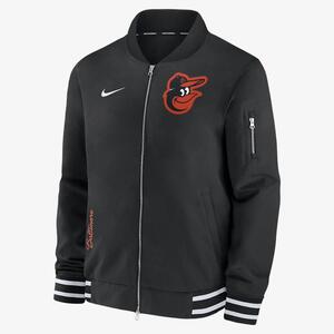 Baltimore Orioles Authentic Collection Men&#039;s Nike MLB Full-Zip Bomber Jacket 015D03AYOLE-132