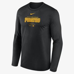 Pittsburgh Pirates Authentic Collection Practice Men&#039;s Nike Dri-FIT MLB Long-Sleeve T-Shirt 015H00APTB-J37