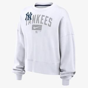 New York Yankees Team Women&#039;s Nike MLB Pullover Sweatshirt 01D7022NNK-Q2M