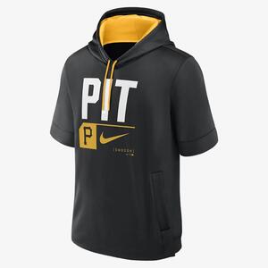 Pittsburgh Pirates Tri Code Lockup Men&#039;s Nike MLB Short-Sleeve Pullover Hoodie 01SO087NPTB-8NZ