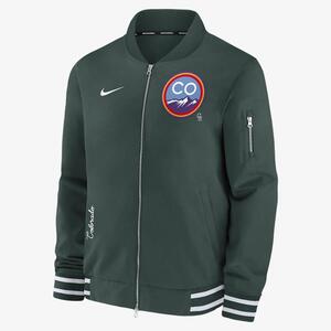 Colorado Rockies Authentic Collection City Connect Game Time Men&#039;s Nike MLB Full-Zip Bomber Jacket 015D03AUDNV-ZHD