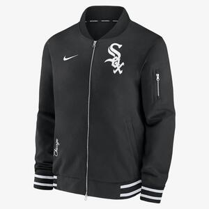 Chicago White Sox Authentic Collection Men&#039;s Nike MLB Full-Zip Bomber Jacket 015D03AYRX-132