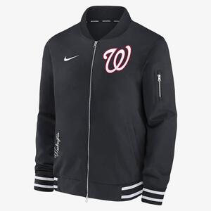 Washington Nationals Authentic Collection Men&#039;s Nike MLB Full-Zip Bomber Jacket 015D03AZWTL-132