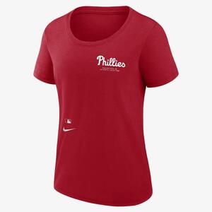 Philadelphia Phillies Authentic Collection Early Work Women&#039;s Nike Dri-FIT MLB T-Shirt 01MM62QPP-K7E
