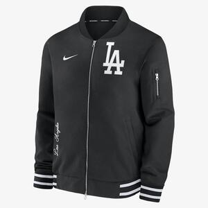 Los Angeles Dodgers Authentic Collection Men&#039;s Nike MLB Full-Zip Bomber Jacket 015D03AYLD-132
