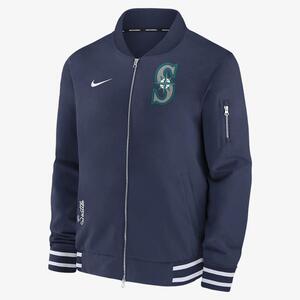 Seattle Mariners Authentic Collection Men&#039;s Nike MLB Full-Zip Bomber Jacket 015D11ABMVR-132