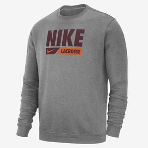 Nike Club Fleece Men&#039;s Lacrosse Crew-Neck Pullover Top M33778NKLX387-06G