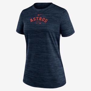Houston Astros Authentic Collection Practice Velocity Women&#039;s Nike Dri-FIT MLB T-Shirt 02LQ44BHUS-J37