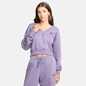 Nike Sportswear Phoenix Fleece Women&#039;s Cropped V-Neck Top FN3651-509