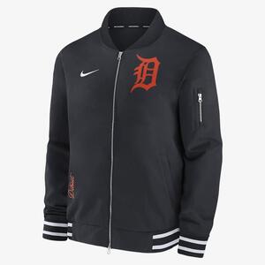 Detroit Tigers Authentic Collection Men&#039;s Nike MLB Full-Zip Bomber Jacket 015D03AZDG-132
