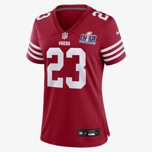 Christian McCaffrey San Francisco 49ers Super Bowl LVIII Women&#039;s Nike NFL Game Jersey 67NWSAGHF73-152
