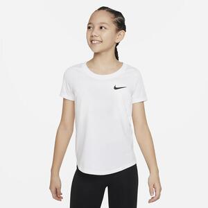 Nike Dri-FIT Big Kids&#039; (Girls&#039;) Training T-Shirt DZ3581-100