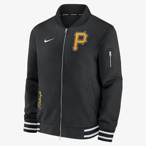 Pittsburgh Pirates Authentic Collection Men&#039;s Nike MLB Full-Zip Bomber Jacket 015D03AYPTB-132