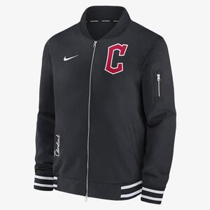 Cleveland Guardians Authentic Collection Men&#039;s Nike MLB Full-Zip Bomber Jacket 015D03AZIAN-132