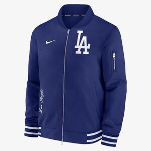 Los Angeles Dodgers Authentic Collection Men&#039;s Nike MLB Full-Zip Bomber Jacket 015D03BPLD-132