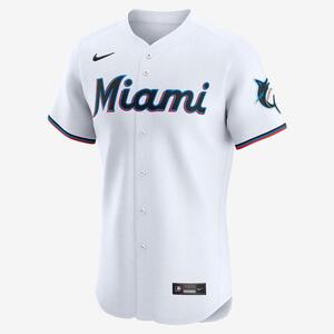 Miami Marlins Men&#039;s Nike Dri-FIT ADV MLB Elite Jersey 90B0MQHOMQM-ZVA