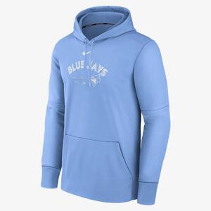 Toronto Blue Jays Authentic Collection Practice Men&#039;s Nike Therma MLB Pullover Hoodie NAC307L8TOR-J37