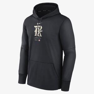 Texas Rangers City Connect Practice Men&#039;s Nike Therma MLB Pullover Hoodie NAC311L5TER-41G