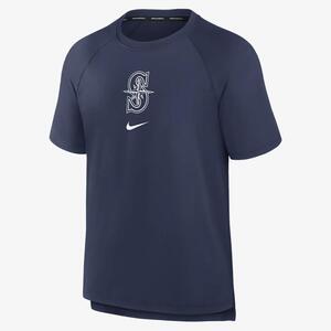Seattle Mariners Authentic Collection Pregame Men&#039;s Nike Dri-FIT MLB T-Shirt 013B44BMVR-WYF