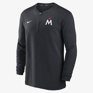 Minnesota Twins Authentic Collection Game Time Men&#039;s Nike Dri-FIT MLB 1/2-Zip Long-Sleeve Top 014G4FATIS-G5B