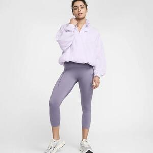 Nike Go Women&#039;s Firm-Support High-Waisted Cropped Leggings with Pockets DQ5881-509