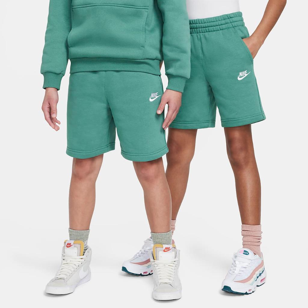 Nike Sportswear Club Fleece Big Kids&#039; French Terry Shorts FD3015-361