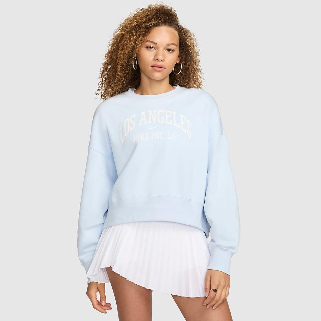 Nike Sportswear Phoenix Fleece Women&#039;s Over-Oversized Crew-Neck Graphic Sweatshirt FQ6232-423