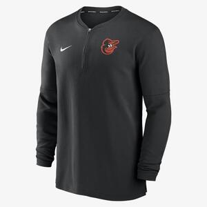 Baltimore Orioles Authentic Collection Game Time Men&#039;s Nike Dri-FIT MLB 1/2-Zip Long-Sleeve Top 014G00AOLE-G5B