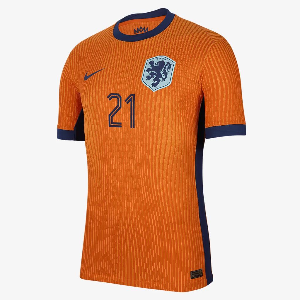 Frenkie de Jong Netherlands National Team 2024 Match Home Men&#039;s Nike Dri-FIT ADV Soccer Jersey N201351096-NED