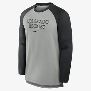 Colorado Rockies Authentic Collection Game Time Men&#039;s Nike Breathe MLB Long-Sleeve T-Shirt 013F086NDNV-P3U