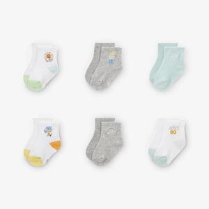 Nike Summer of Swoosh Baby (12-24M) Quarter-Length Socks (6 Pairs) NN1081-001