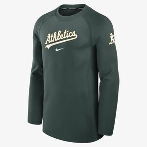 Oakland Athletics Authentic Collection Game Time Men&#039;s Nike Dri-FIT MLB Long-Sleeve T-Shirt 013D11E6FZ-RHE