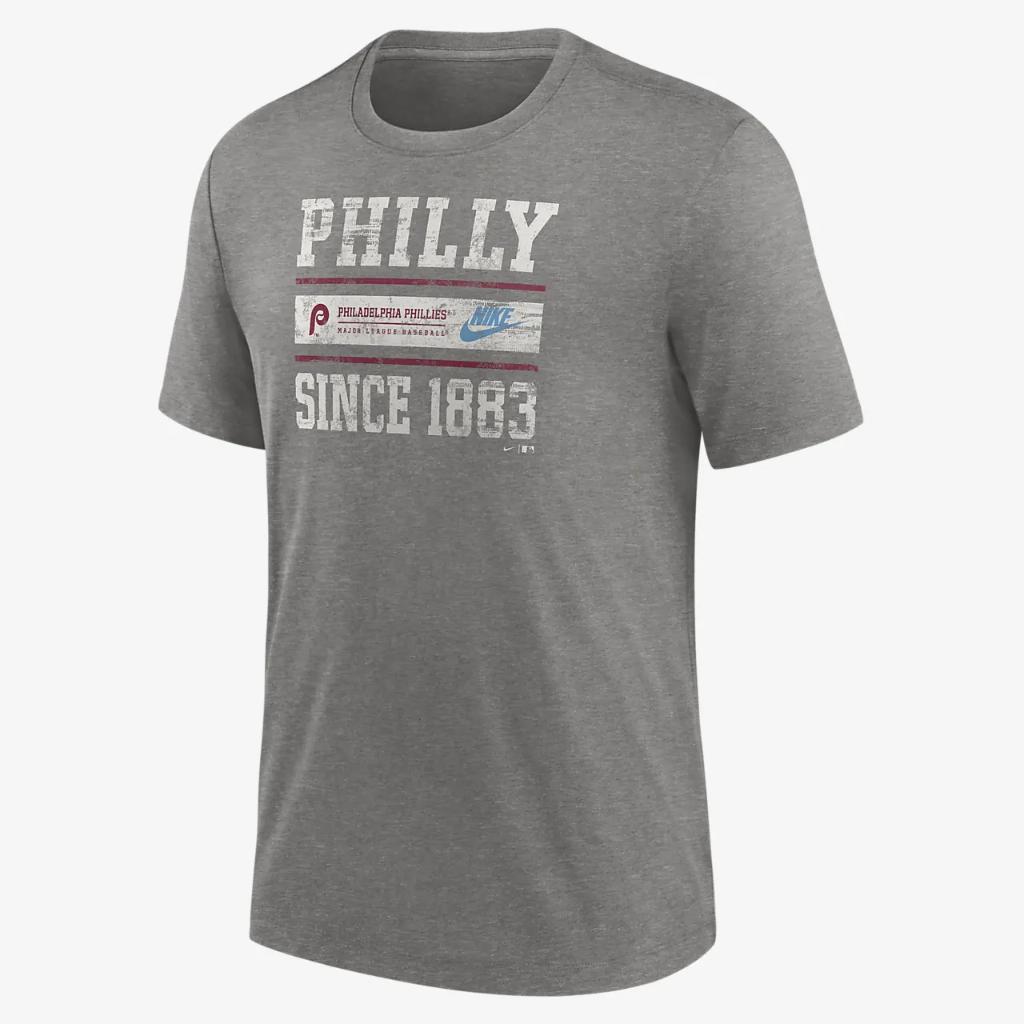 Philadelphia Phillies Cooperstown Local Stack Men&#039;s Nike MLB T-Shirt NJFD06GPHP-QAT