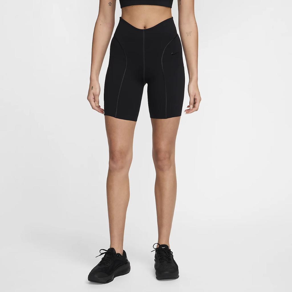 Nike FutureMove Women&#039;s Dri-FIT High-Waisted 7&quot; Biker Shorts with Pockets FN3066-010