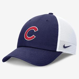 Chicago Cubs Evergreen Club Men&#039;s Nike MLB Trucker Adjustable Hat NB03194REJ-BEE