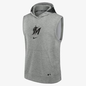 Miami Marlins Authentic Collection Early Work Men’s Nike Dri-FIT MLB Sleeveless Pullover Hoodie 013U086NMQM-J3E