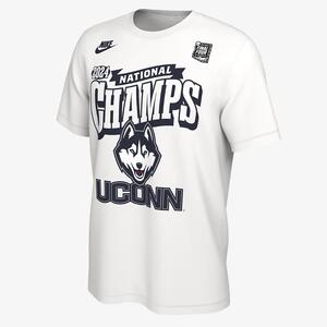 UConn 2024 Men&#039;s National Champ Men&#039;s Nike College Basketball T-Shirt HV4230-100