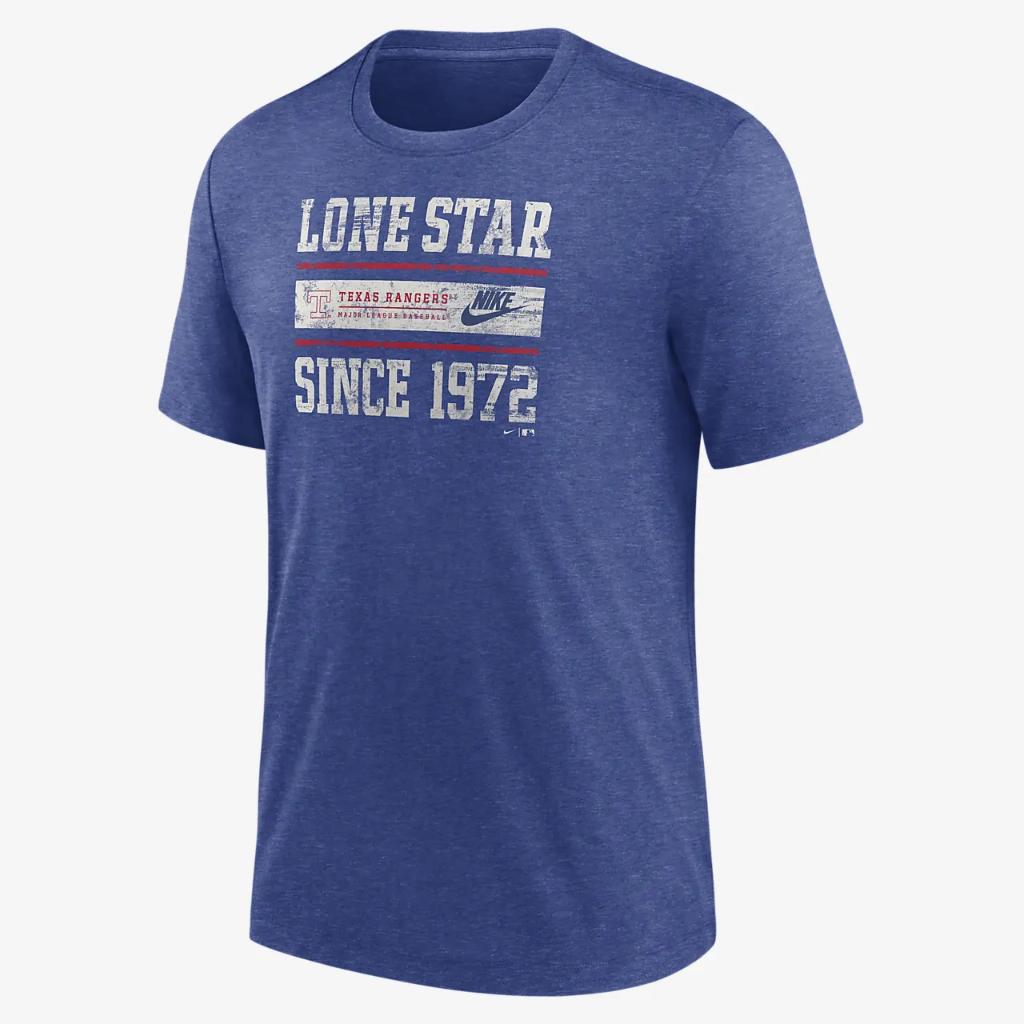 Texas Rangers Cooperstown Local Stack Men&#039;s Nike MLB T-Shirt NJFDEX49T86-QAT